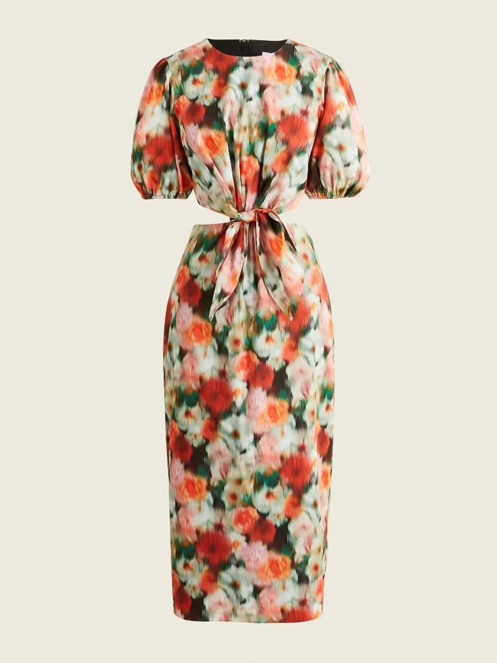 NWT J.Crew Cutout Dress in Red Multi Liberty® Hazy Days Floral 12
